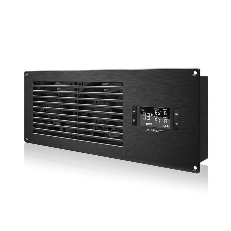 AC Infinity AIRFRAME T7-N Black, High-Airflow Cooling Fan System 17", Intake Airflow, for AV Equipment Rooms, Closets, and Enclosures - Image 1